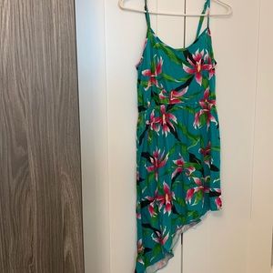 Green and Pink Floral Dress